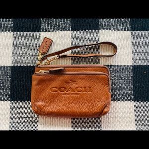 Coach Small Leather Wristlet